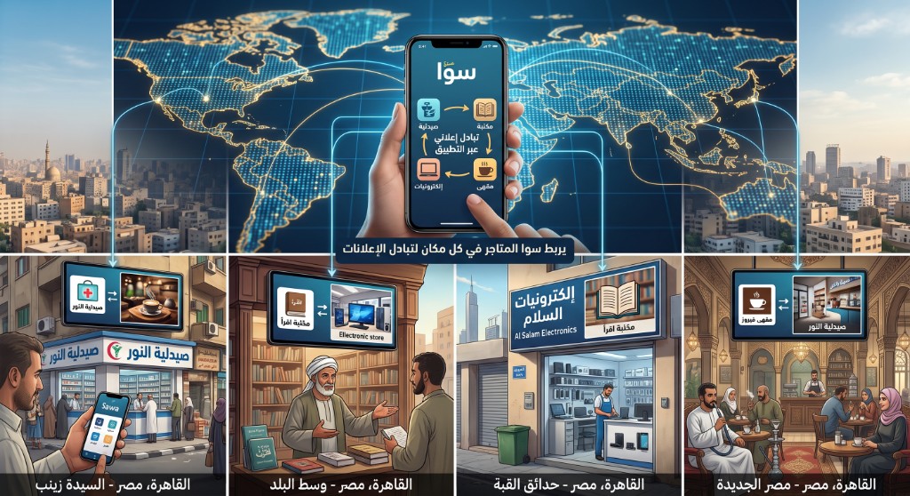 Sawa network between stores